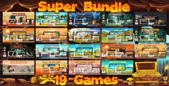[Download] Super Bundle 19 Games ( Construct 2 | Construct 3 both version included )