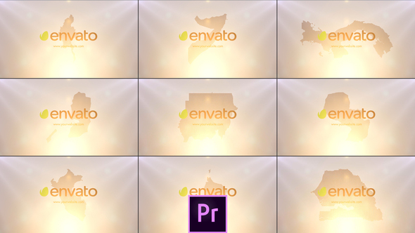 World Countries Logo Pack V10 - Premiere Pro