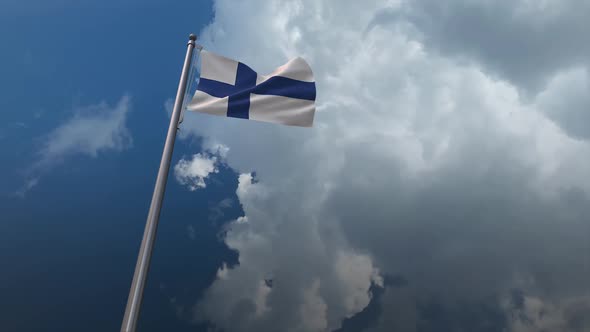 Finland Flag Waving 2K