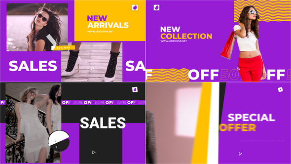 Poster Animation | Colorful Fashion Sale