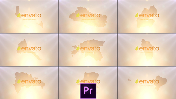 World Countries Logo Pack V14 - Premiere Pro