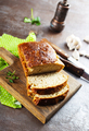 homemade bread on wooden board, fresh bread - PhotoDune Item for Sale