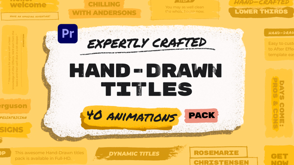 Hand Drawn Brush Titles Pack