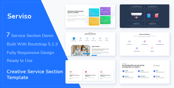 Serviso - Creative Service Section Template