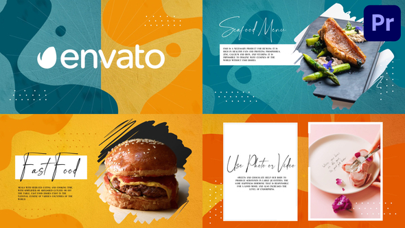 Food Promo Scenes | Premiere Pro MOGRT