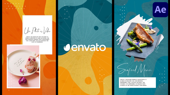 Food Social Media Scenes | After Effects alt