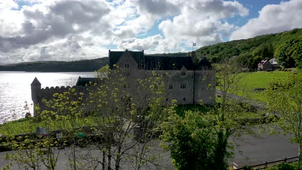 Aerial View of Parke's Castle in County Leitrim Ireland