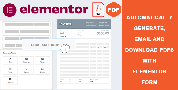 Download Elementor Form PDF Customizer (Form Widget) on Codecanyon