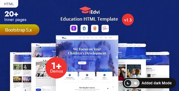 Edvi - Education & Online Learning HTML Template