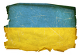 Ukraine Flag old, isolated on white background. - PhotoDune Item for Sale