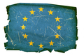 Europe Flag old, isolated on white background. - PhotoDune Item for Sale