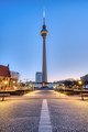 The Alexanderplatz with the famous TV Tower at dawn - PhotoDune Item for Sale