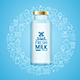 Fresh Milk Concept with Bottle and Thin Line Icons. Vector - GraphicRiver Item for Sale