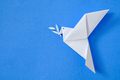 Dove of peace on blue sky background concept from origami - PhotoDune Item for Sale