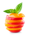 stack of red and yellow tomato slices - PhotoDune Item for Sale