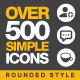 Over 500 Simple Icons - GraphicRiver Item for Sale