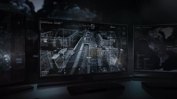 Real time tracking of a target's car movement through the streets of Russia alt