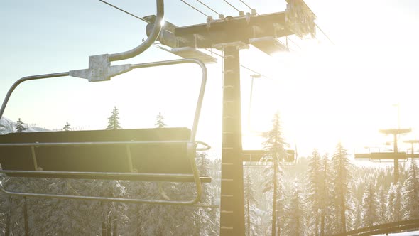 Empty Ski Lift alt