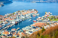Aerial view of Bryggen waterfront - PhotoDune Item for Sale