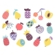 Trendy Abstract Fruits - GraphicRiver Item for Sale