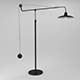 1940S ARCHITECT'S BOOM FLOOR LAMP - 3DOcean Item for Sale