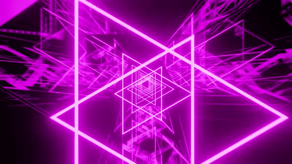 Neon Purple Party Background Vj Loop 4K