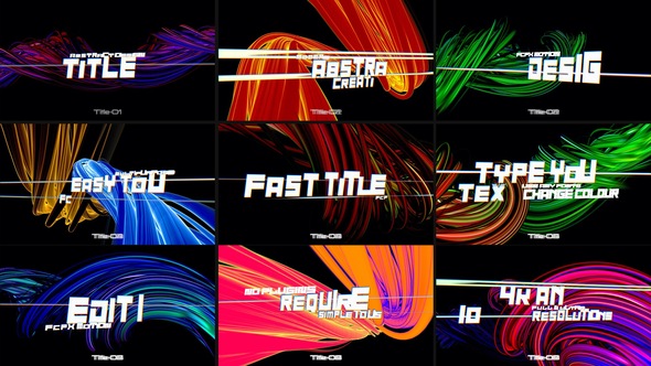 Abstract Fast Glitch Titles