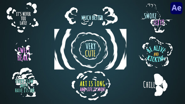 Smoke Cartoon Titles [After Effects] alt