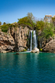 Side view of Duden waterfalls (Karpuzkaldran) in Antalya - PhotoDune Item for Sale