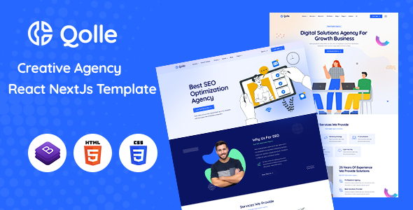 Qolle - Creative Agency React NextJs Template