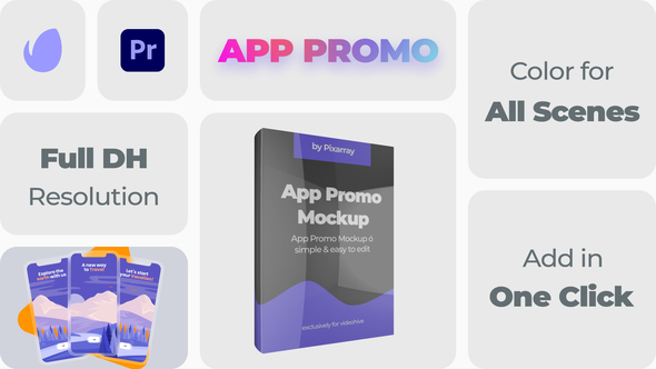 App Promo Mockup Mogrt