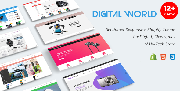 Digital World - HTML Template for Electronics & Hi-Tech Store