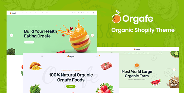 Orgafe - Organic Food Shopify Template