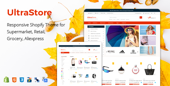 UltraStore – Responsive Shopify Theme for Supermarket & Retail store