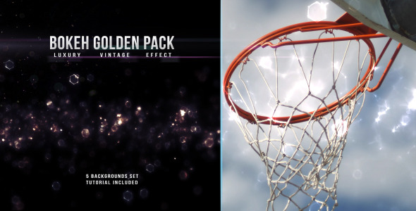 Bokeh Gold Vintage Pack