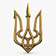 Stylized Ukrainian Tryzub M 2 - 3DOcean Item for Sale