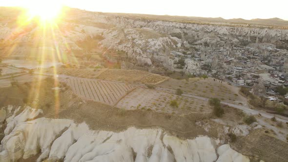 Aerial View Cappadocia Landscape