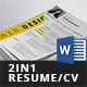 Resume/CV Bundle - 2in1 - GraphicRiver Item for Sale