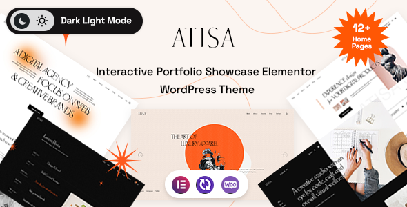 Atisa – Interactive Portfolio Showcase WordPress Theme
