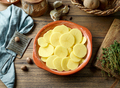 raw sliced potatoes - PhotoDune Item for Sale
