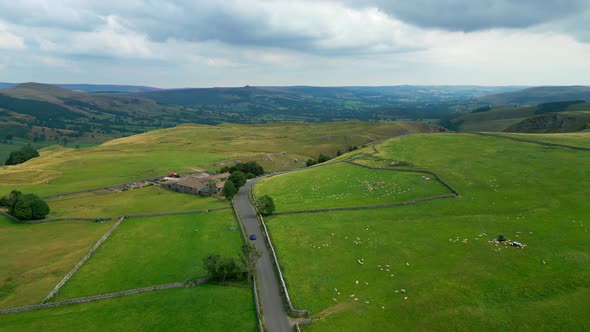 Peak District National Park  Aerial View  Travel Photography