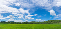 Panoramic landscape grass field agent blue sky-5 - PhotoDune Item for Sale