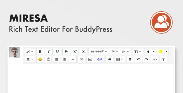 Miresa - WordPress Rich Text Editor For BuddyPress 下载