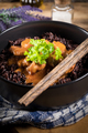 Thai red curry with chicken and black rice. - PhotoDune Item for Sale