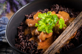 Thai red curry with chicken and black rice. - PhotoDune Item for Sale