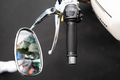 Detail of the handlebar and mirror of a custom motorbike - PhotoDune Item for Sale