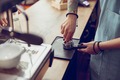 Female barista hands preparing coffee in cafeteria - PhotoDune Item for Sale