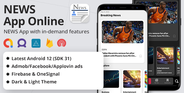 Latest News App (2.0 - UPDATE!) + Admob, Facebook, Applovin Ads