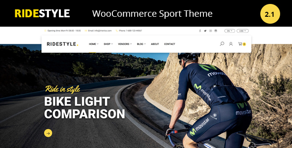 Ridestyle -Bike Sport Store WooCommerce Theme
