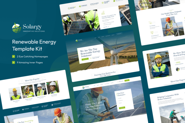 Solargy - Solar & Alternative Energy Elementor Template Kit